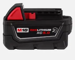 MILWAUKEE M18XC 5.0 AH CHEMICAL RESISTANT REDLITHIUM BATTERY